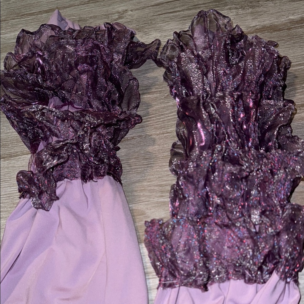 Lavender Ruffle  Bottoms - Picture 2 of 2
